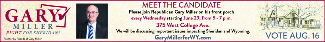 Vote for Gary Miller banner