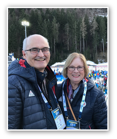 Gary Miller with his wife, Susan